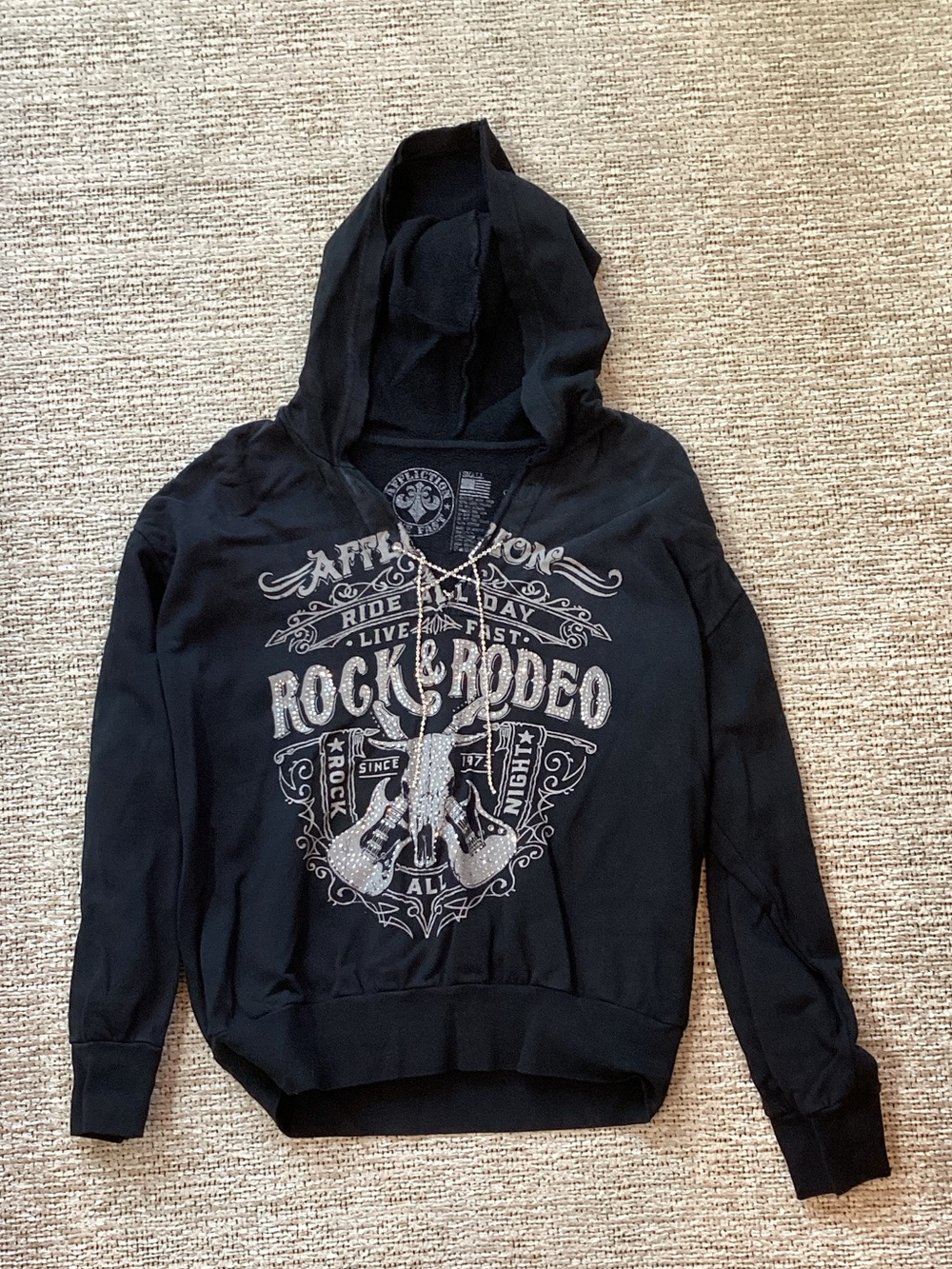 Affliction Black Rock & Rodeo Graphic Hoodie